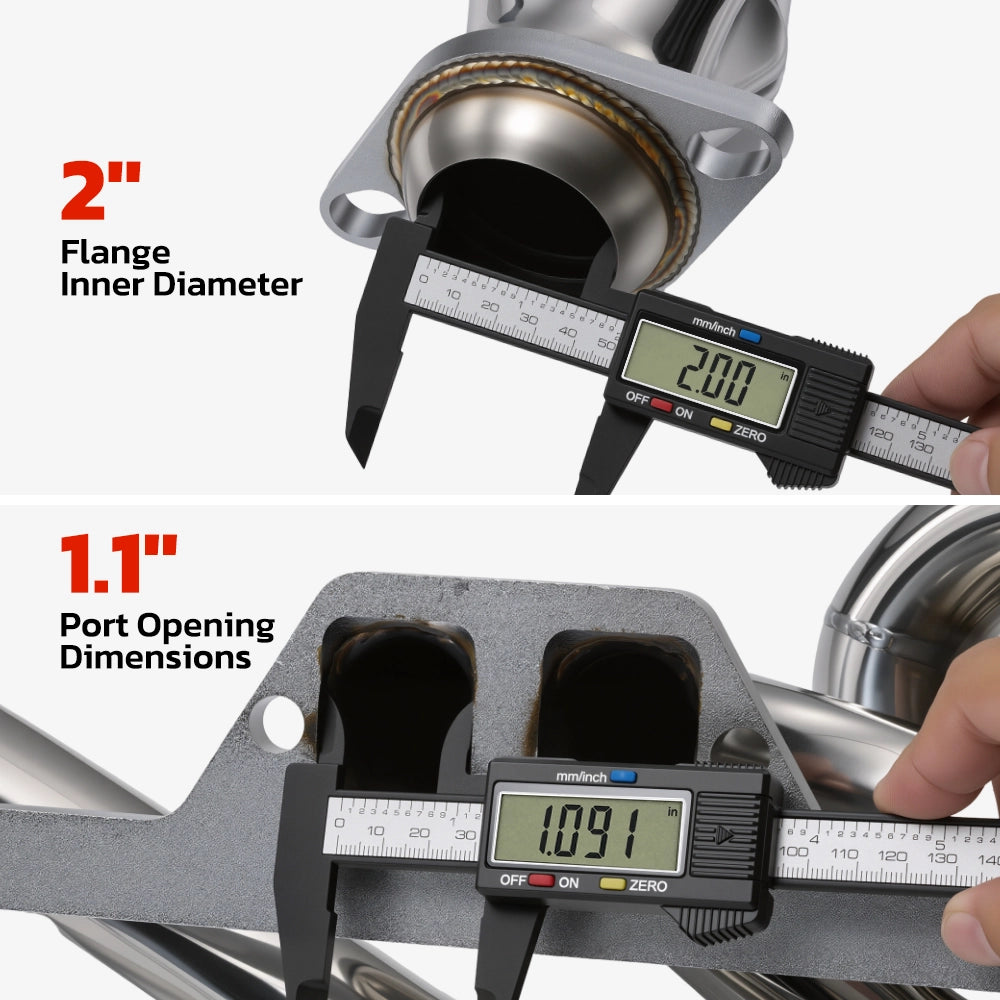 Exhaust Header for 1994-2004 Dodge Ram 1500 / 2500 / 3500 / Dakota / Durango丨5.2L / 5.9L Magnum V8丨2WD ONLY
