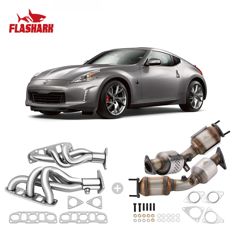 Exhaust Header for 2008-2013 Infiniti G37/G37X/G37XS, 2009-2013 Nissan 370Z & 2007-2008 350Z 3.5L/3.7L
