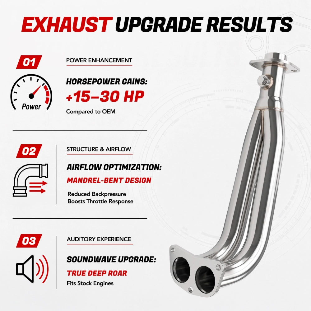 Exhaust Headers For 1988-2000 Honda Civic / Crx / Del Sol SOHC D16 (D16A6/D16Z6/D16Y8)