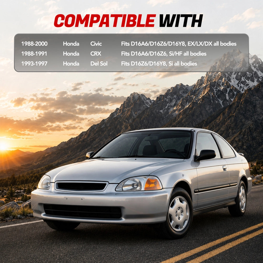 Exhaust Headers For 1988-2000 Honda Civic / Crx / Del Sol SOHC D16 (D16A6/D16Z6/D16Y8)
