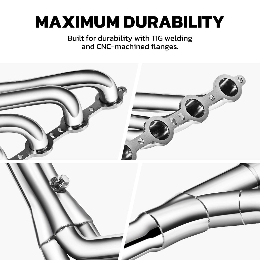 Long Tube Headers & Y-Pipe for 1999-2006 Chevrolet Silverado 1500 / Avalanche 1500丨GMC Sierra 1500丨4.8L / 5.3L / 6.0L V8丨2WD Only