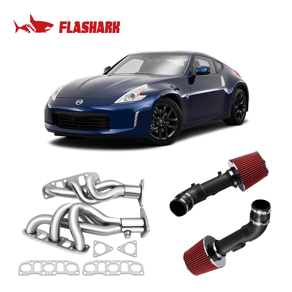 Exhaust Header/Catback/Test Pipes/Y Pipe Downpipe/Cold Air intake kit for 2009-2017 Nissan 370Z 2008-2013 Infiniti G37 3.7L V6