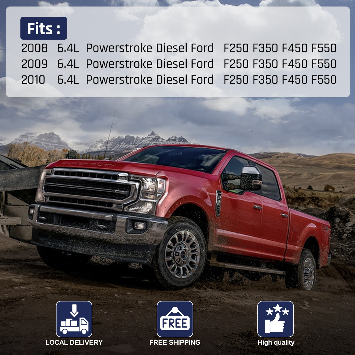 2008-2010 Ford 6.4L Powerstroke Coolant Reservoir (Degas)