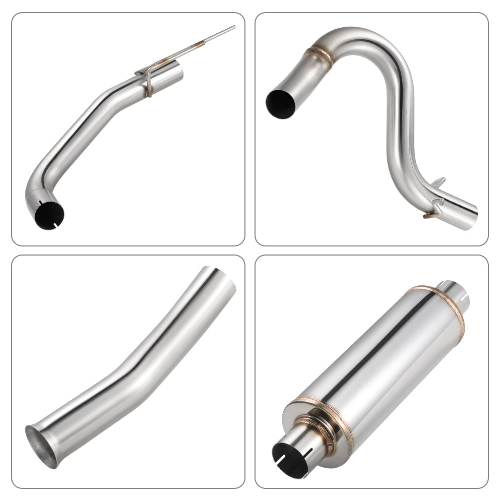 1999-2004 Ford Mustang GT 4.6L Catback Exhaust w/ Black Tips（New Arrival）