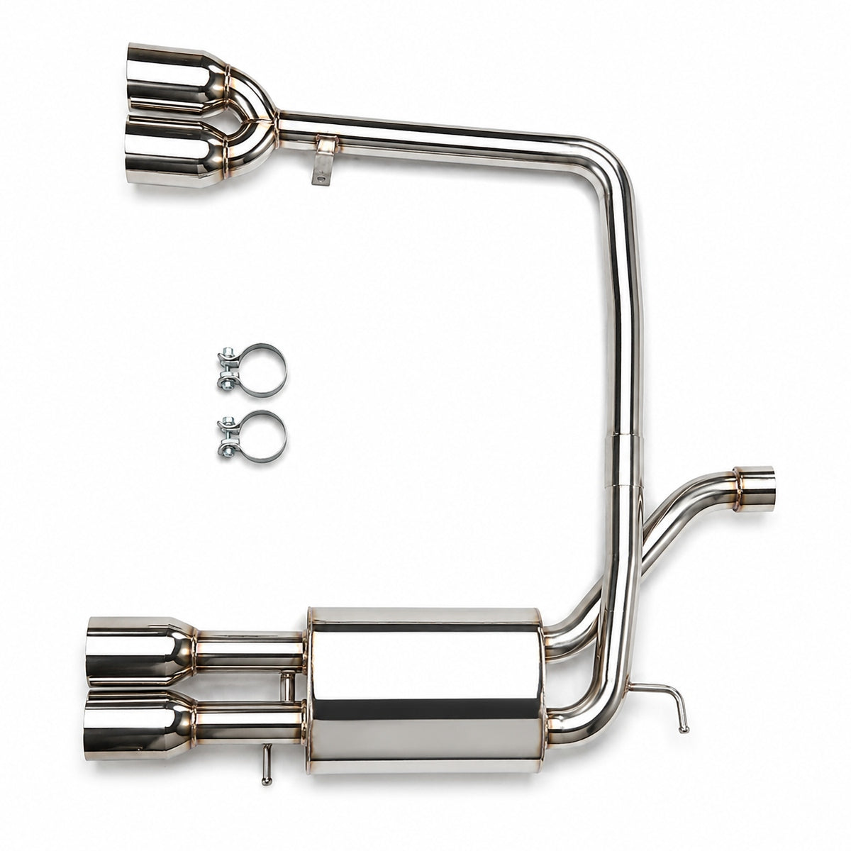 Sistema de escape Catback con punta doble estilo M5 para BMW Serie 5 E60 E61 523i/525i/530i 2005-2010