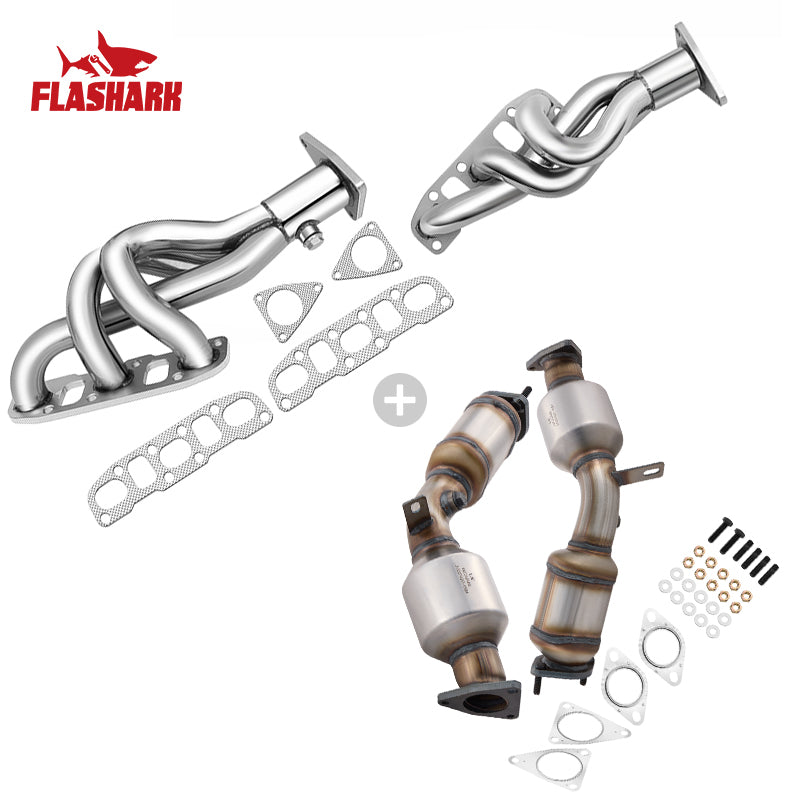 Exhaust Headers for 2003-2007 Infiniti G35 & Nissan 350Z Z33 V6 3.5L VQ35DE