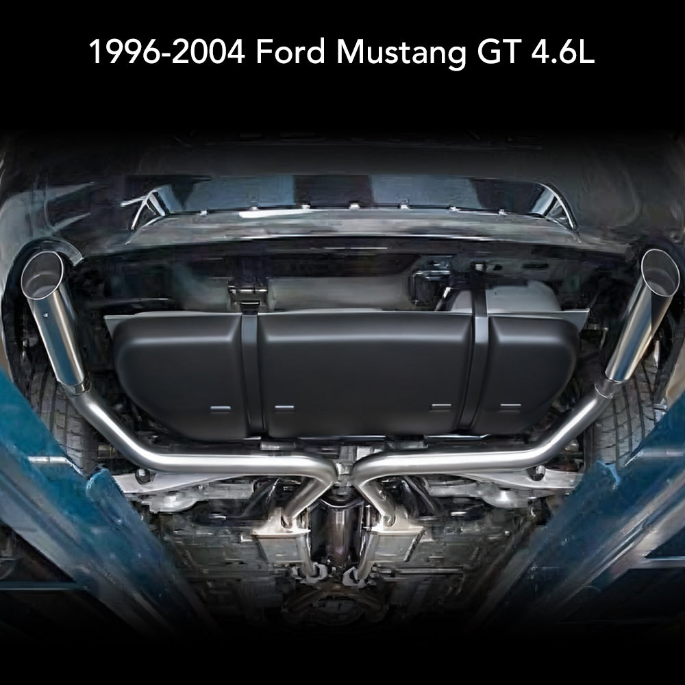 1999-2004 Ford Mustang GT 4.6L Catback Exhaust w/ Black Tips（New Arrival）