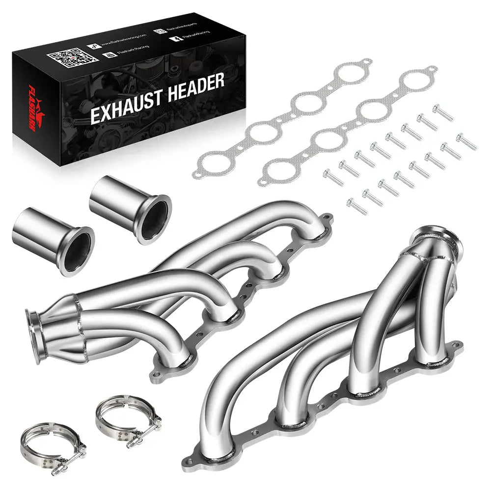 1960-1986 Chevy C-10 LS GMC LS1 LS2 LS3 LS6 LS9 4.8L 5.3L 5.7L 6.0L 6.2L V8 Exhaust Header Flashark