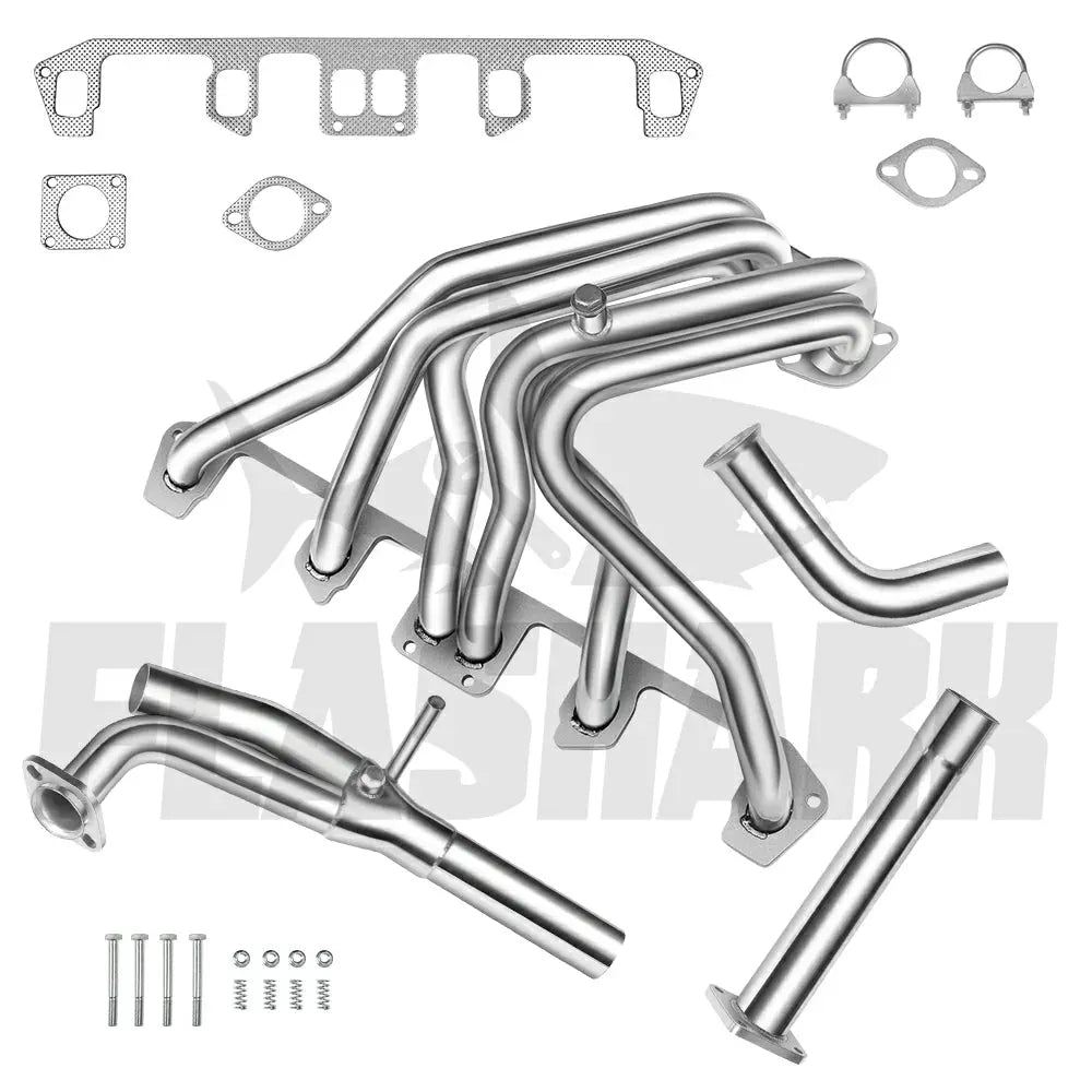 1987-1990 Jeep Wrangler 4.2L 6 Cyl Exhaust Header Flashark