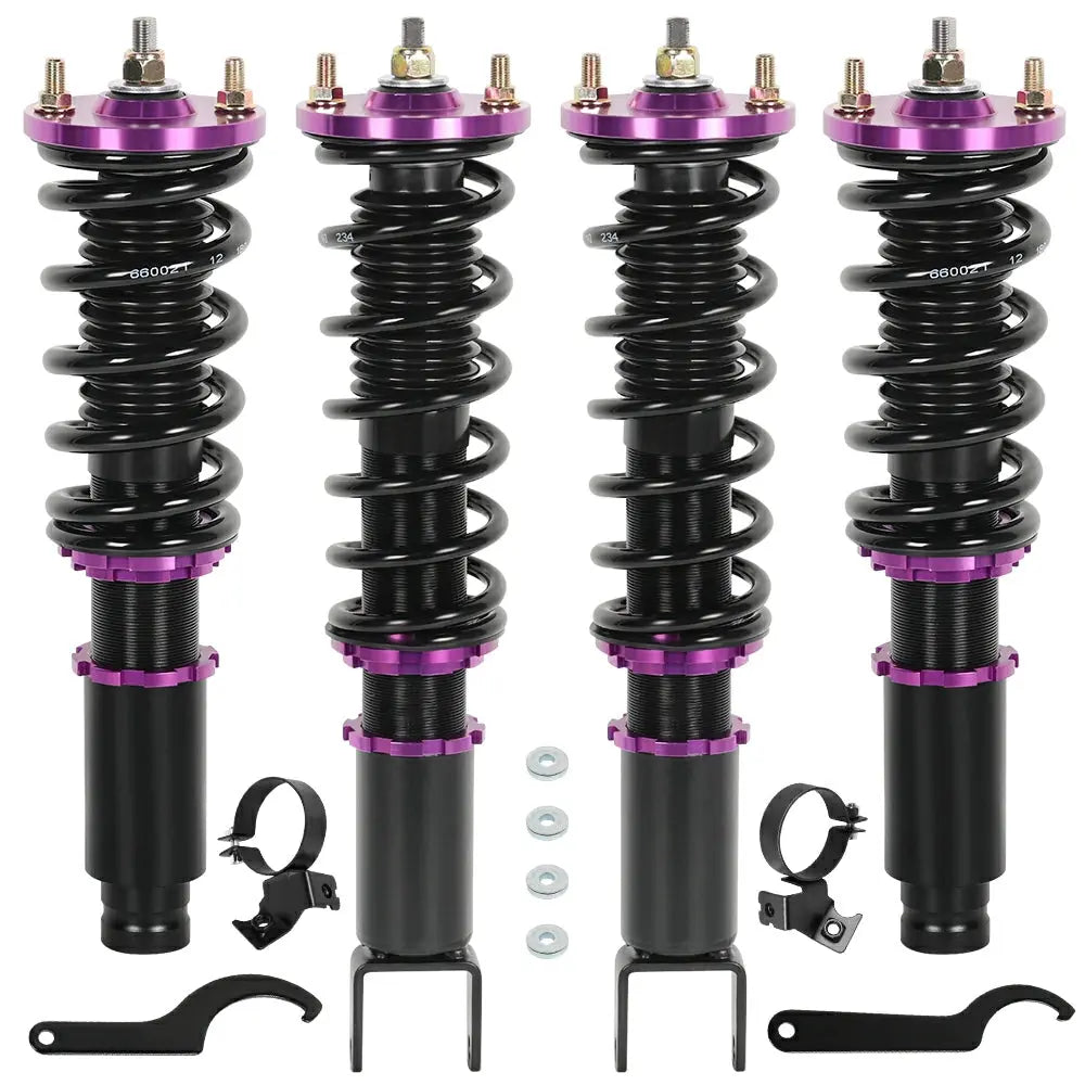 1988-1991 Honda ED Civic CRX DA Acura Integra Coilover Shock Absorbers Struts 4PCS Flashark