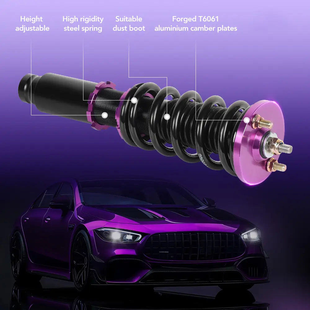 Amortiguadores tipo coilover de altura ajustable para Honda Civic EK 1996-2000 (4 unidades)