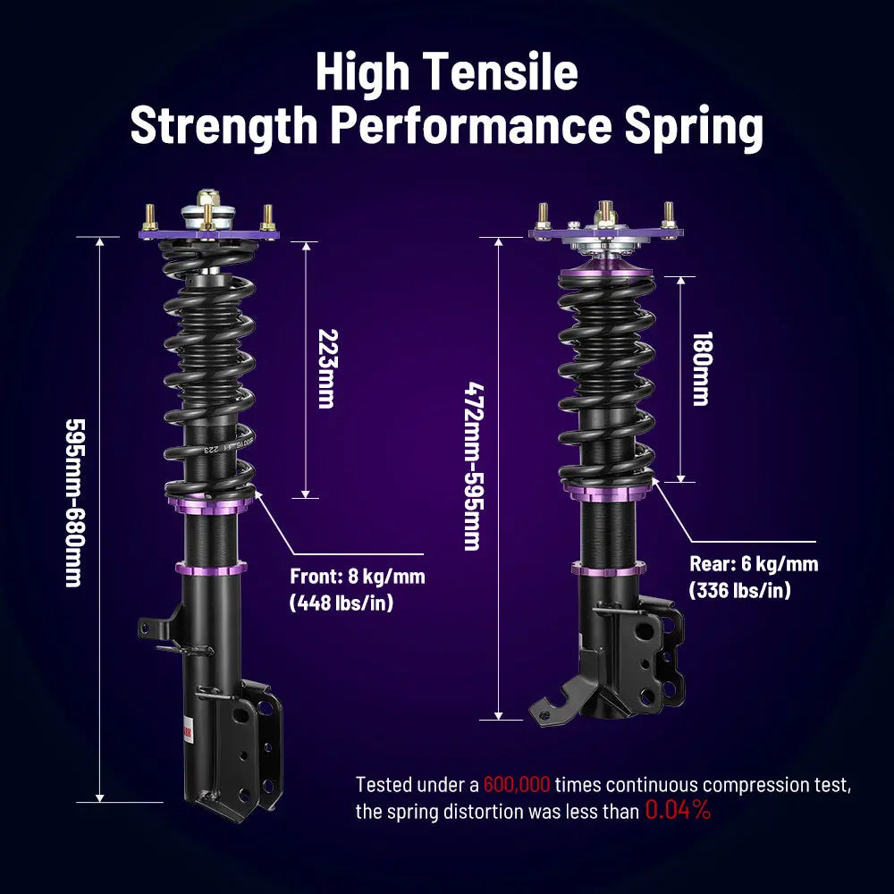 1988-1999 Toyota Corolla Coilovers Suspension E90 E100 E110 AE101 AE111 Coilovers Shock Absorber Flashark