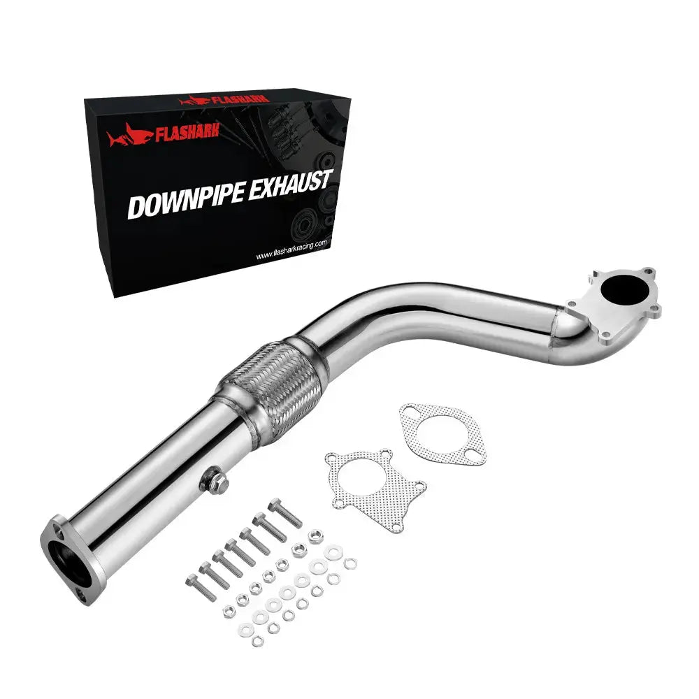 1990-1991 Honda CRX 1.5L Downpipe Exhaust 4.5" Burnt Muffler Tip Catback Exhaust Flashark