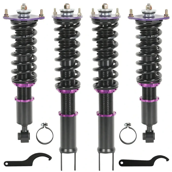 EMUSA Red Coilover Suspension Lowering Kit For Nissan 300ZX Z32 1990-1996 Coupe 2D