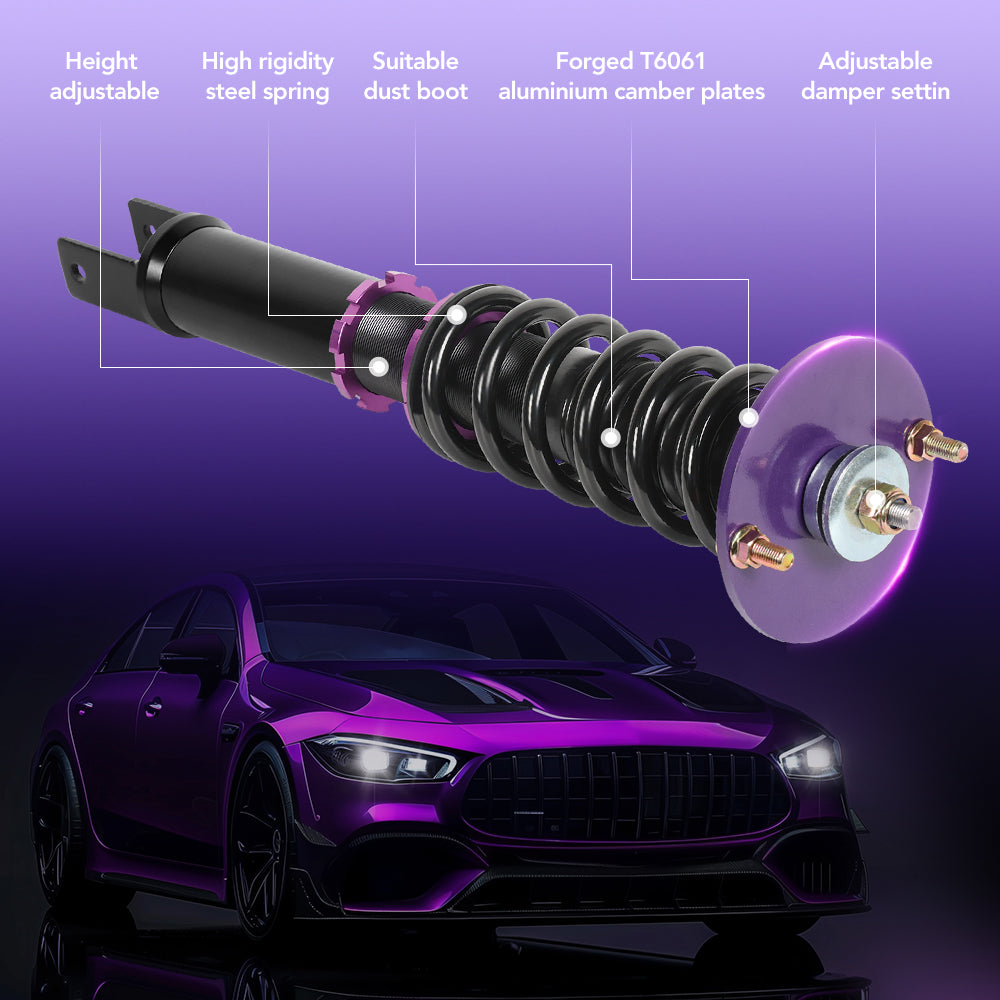 Height Adjustable Coilovers for 1990-1999 Honda Accord(CB3, CB7) & Acura CL- 4PCS
