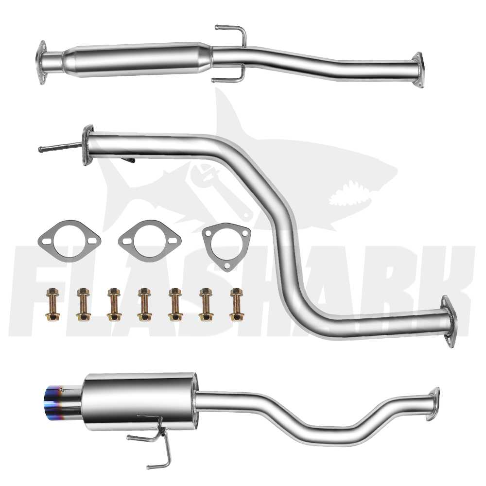 1992-2000 Honda Civic 1.6L 4 Inch Burnt Rolled Muffler Tip 2.25