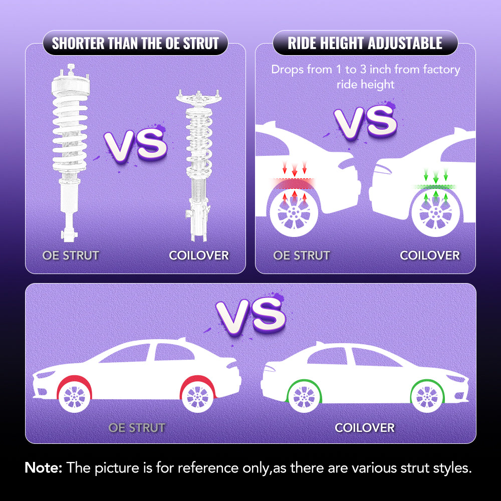 Amortiguadores tipo coilover para Lexus SC300 y SC400 (1992-2000) y Toyota Supra (4 piezas)