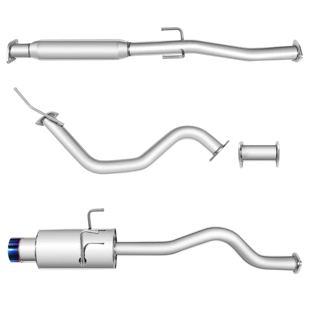 1994-2001 Honda Integra GS/RS/LS with 4" Burnt rolled Tip N1 Style Catback Exhaust System Flashark