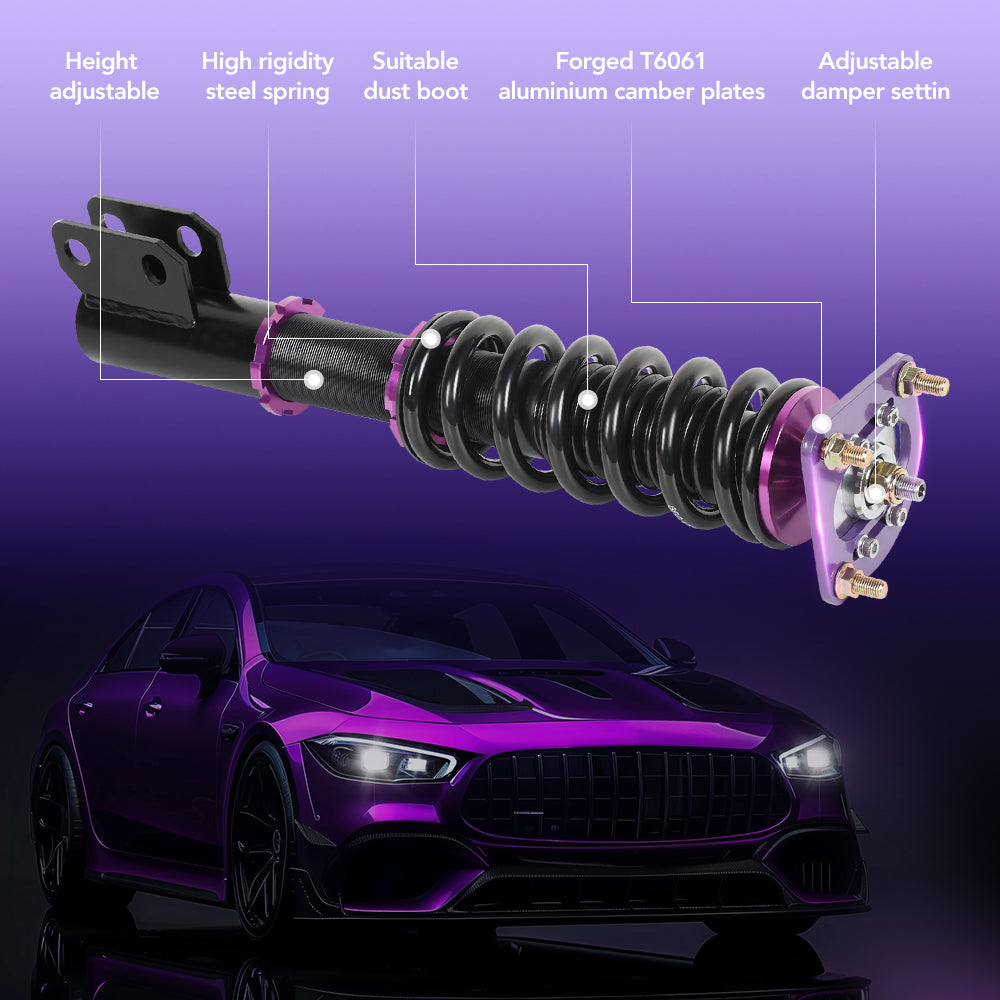 Amortiguadores tipo coilover Ford Mustang GT SN95 1994-2004, 4 piezas