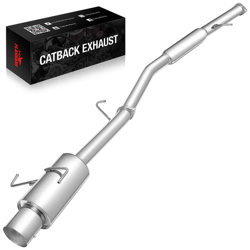 1995-1998 Nissan 240SX S14 4" N1 Muffler Tip 3" Pipe Catback Exhaust System Flashark