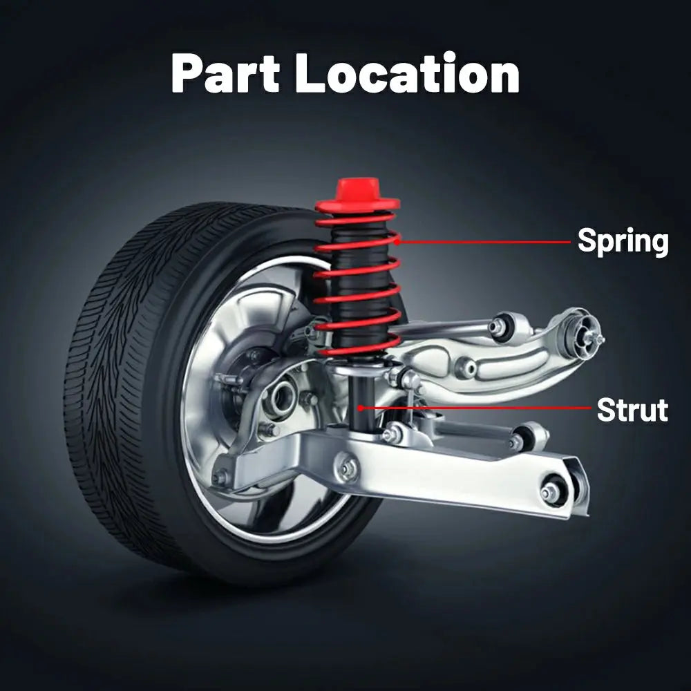 Complete Strut & Coil Spring Assembly Kit + Sway Bar Links For 1998-2002 Honda Accord (Front & Rear)