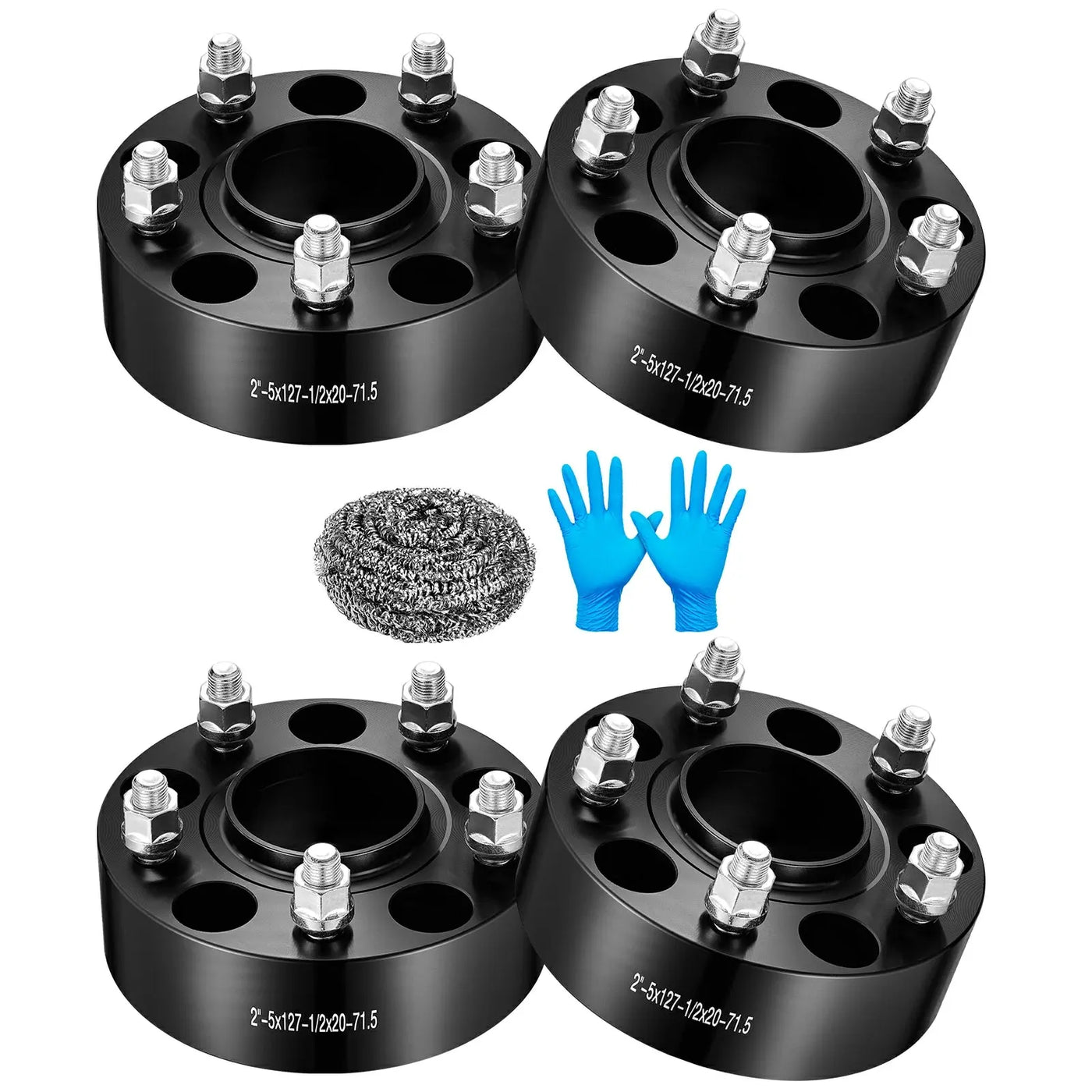1999-2010 Grand Cherokee WJ WK, 2007-2018 Wrangler JK JKU, 2006-2010 Commander XK Black 5X5 Wheel Spacers 4PCS Flashark