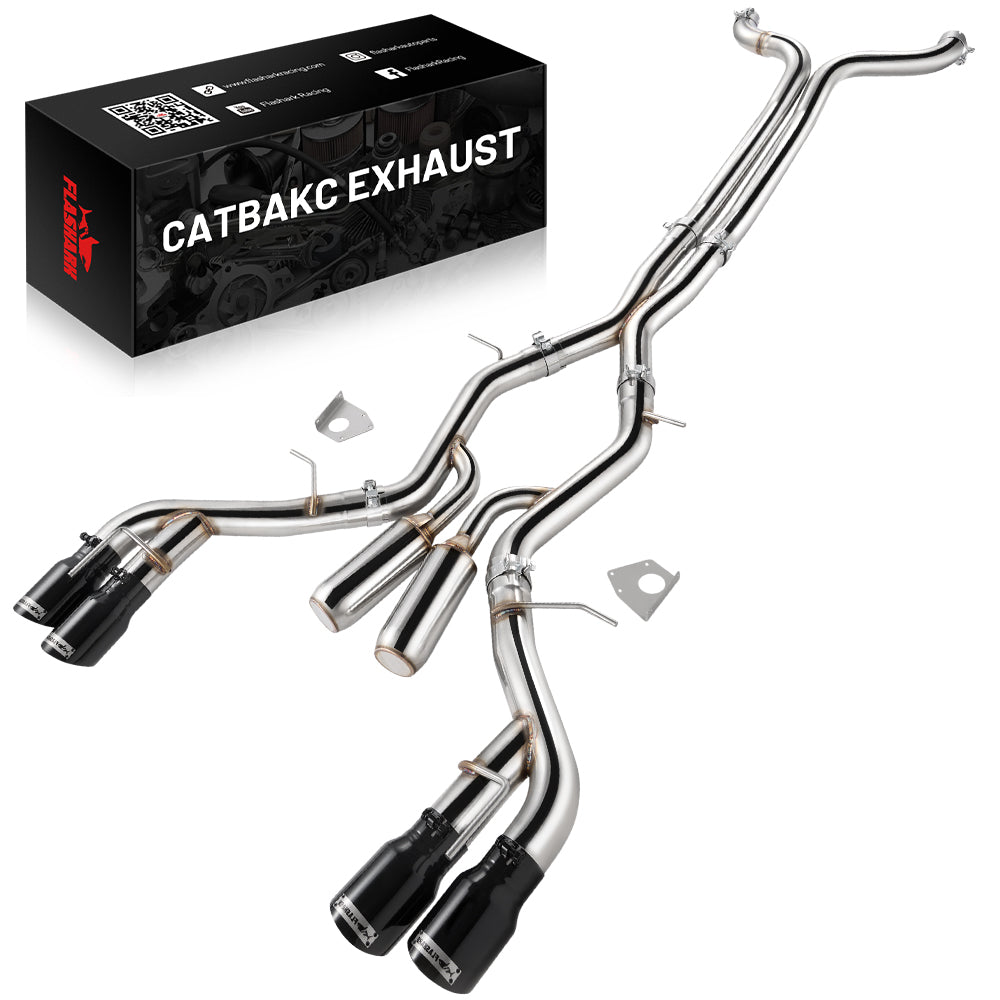Tubo de escape Catback de 4,5 pulgadas con una sola punta y 3 pulgadas para Nissan 350Z Infiniti G35 2003-2008