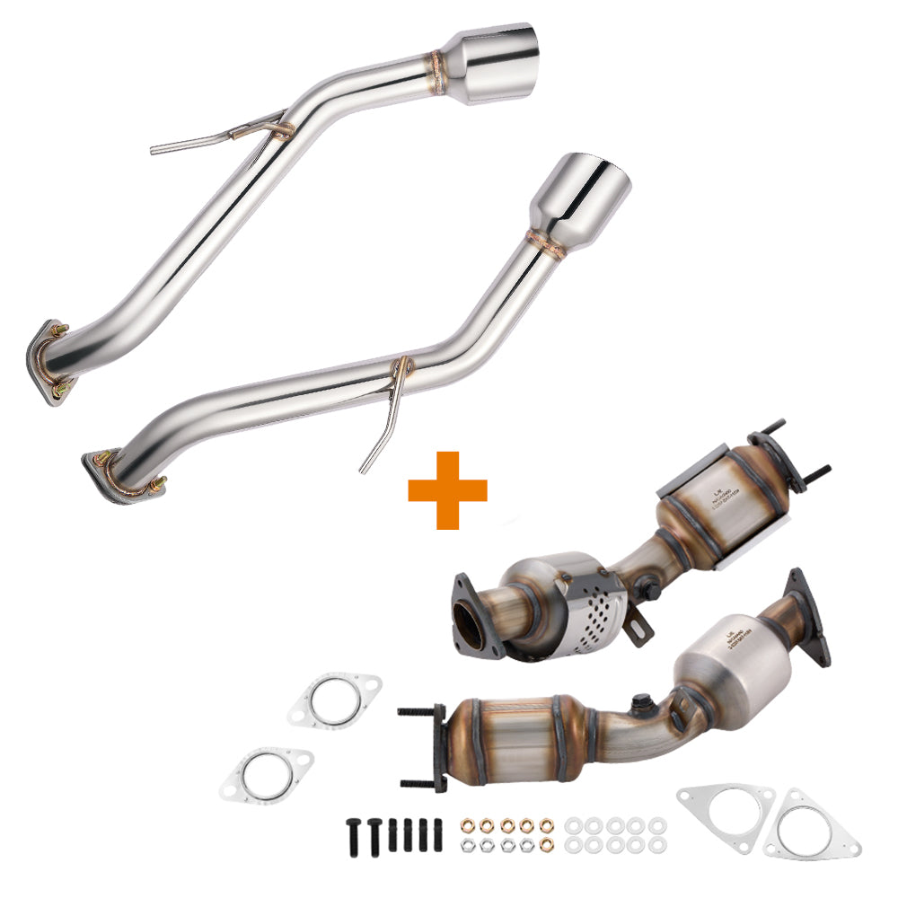 Axle Back Exhaust For 2014-2024 Infiniti Q50 w/ Stainless Steel Tip