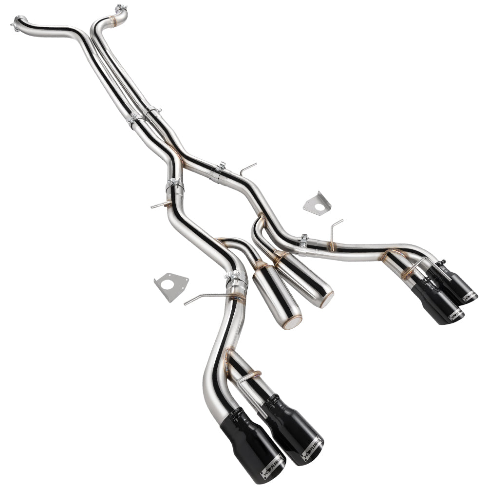 Tubo de escape Catback de 4,5 pulgadas con una sola punta y 3 pulgadas para Nissan 350Z Infiniti G35 2003-2008