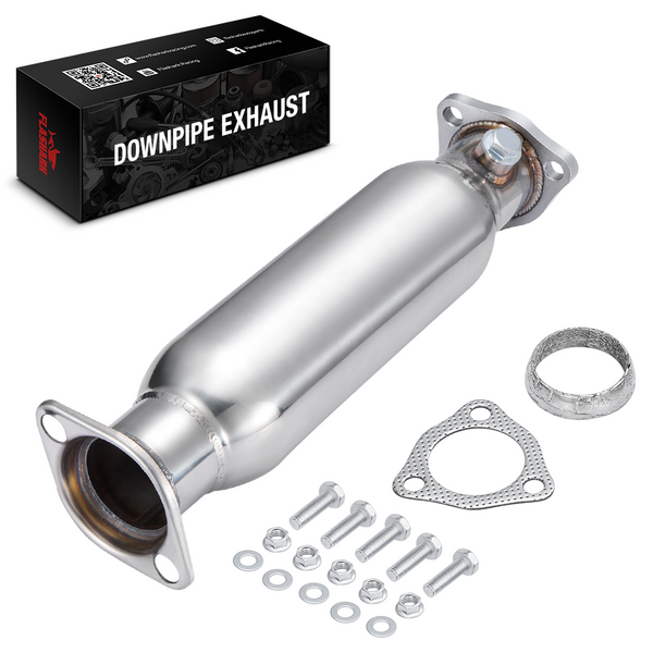2.25" Catless Downpipe Exhaust for 1990-2001 Acura Integra / 1988-2000 Honda Civic / 1988-1991 CRX / 1993-1997 Del Sol Flashark