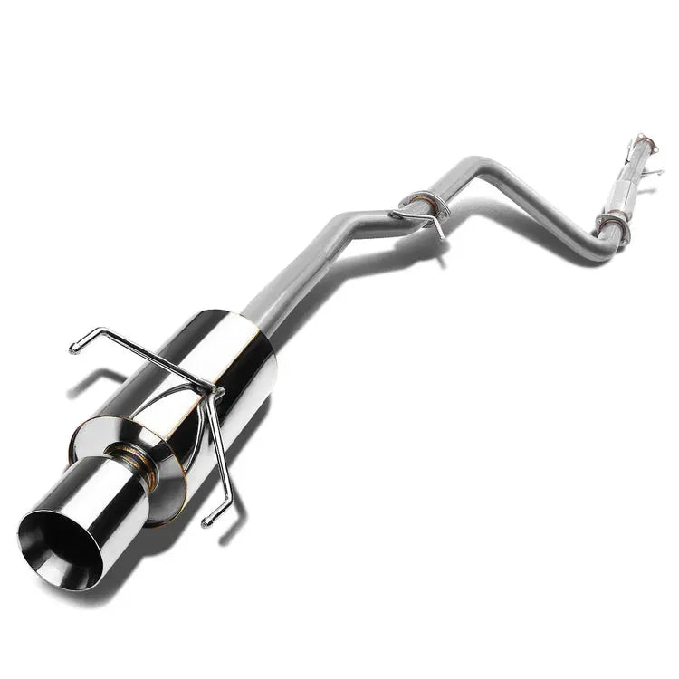 2.5" Catback Exhaust 4" Tip Muffler for 1990-1993 Honda Accord SOHC N1 Style 2.2L Flashark