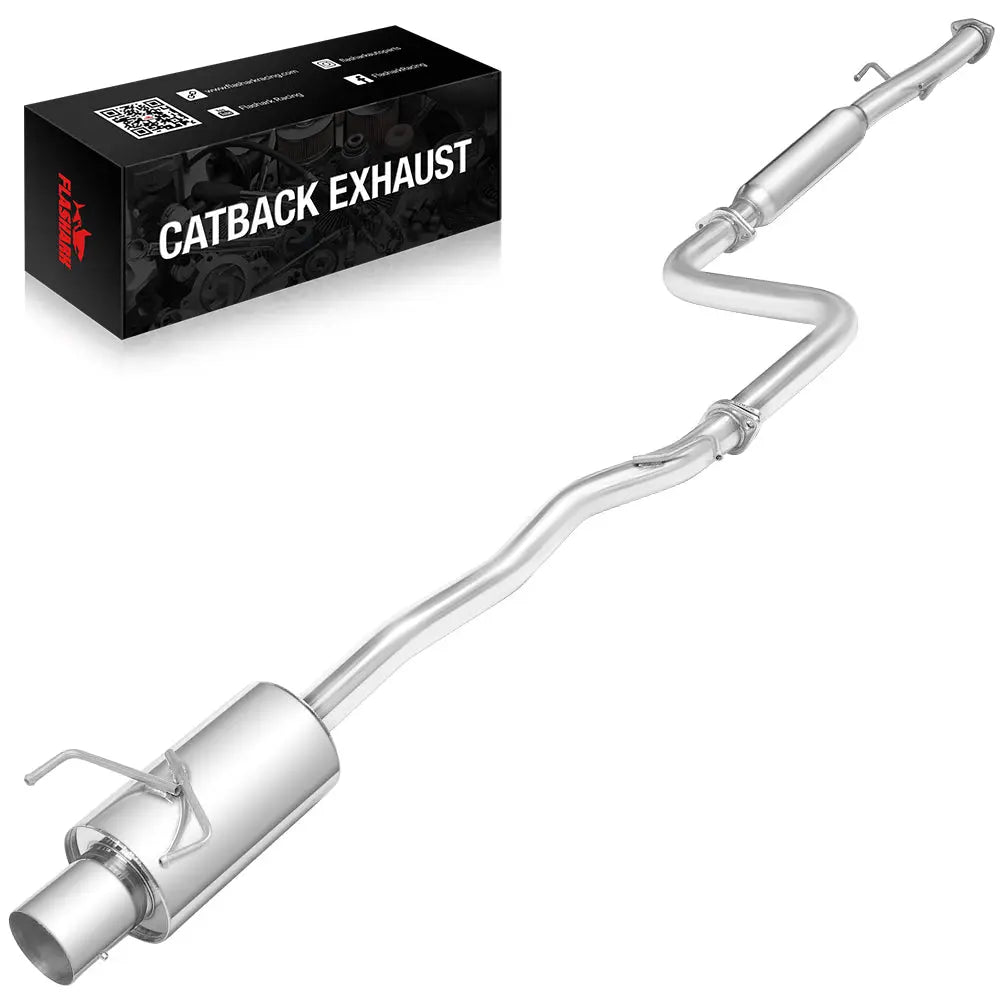 2.5" Catback Exhaust 4" Tip Muffler for 1990-1993 Honda Accord SOHC N1 Style 2.2L Flashark