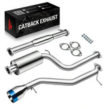 2000-2004 Ford Focus Catback Exhaust System丨4.5 Inches Burnt Tip丨ZX3/ZX5 2.0L/2.3L L4丨2/4 Door