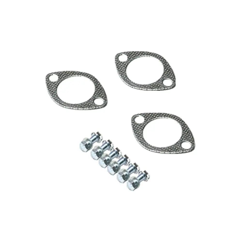 Juego De Silenciador Escape ATEC Germany | 1 Central + 1 Trasero + 5 Topes | Compatible Con FORD FIESTA Mk4 Y MAZDA 121 III