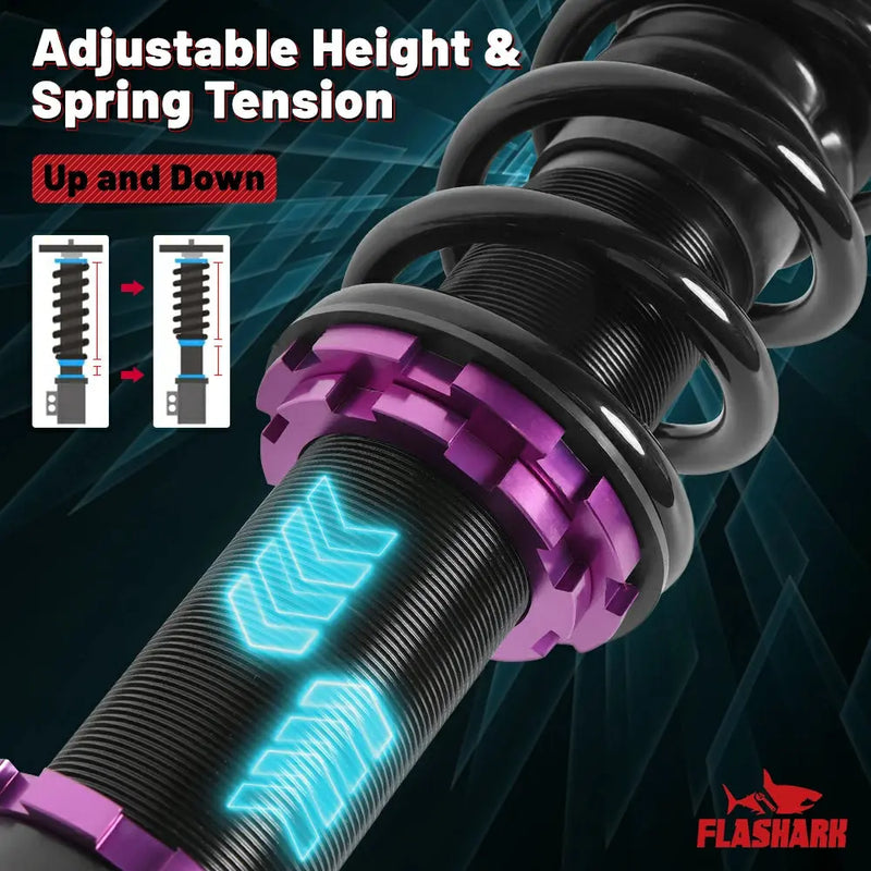2000-2006 Toyota Celica Coilover Shock Absorbers Struts 4PCS Flashark