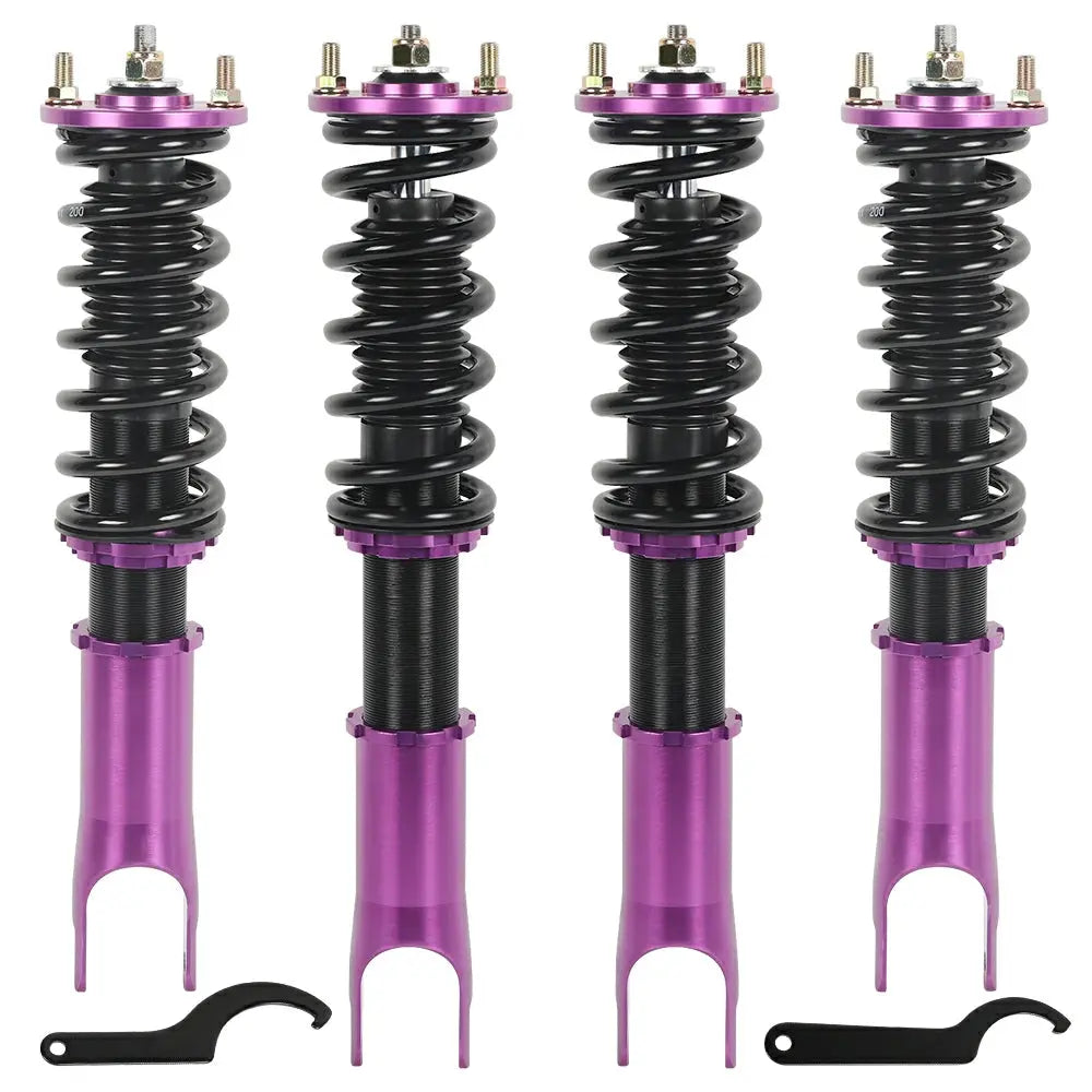 2000-2009 Honda S2000 Base Convertible 2D 2.0 DOHC Coilover Shock Absorbers Struts 4PCS Flashark