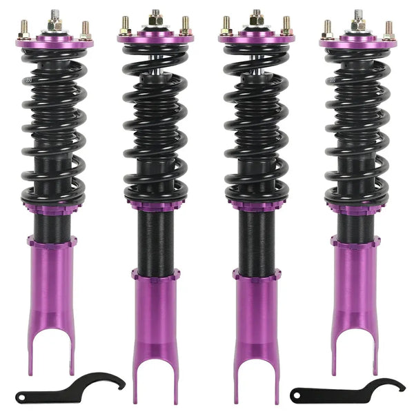 2000-2009 Honda S2000 Base Convertible 2D 2.0 DOHC Coilover Shock Absorbers Struts 4PCS Flashark