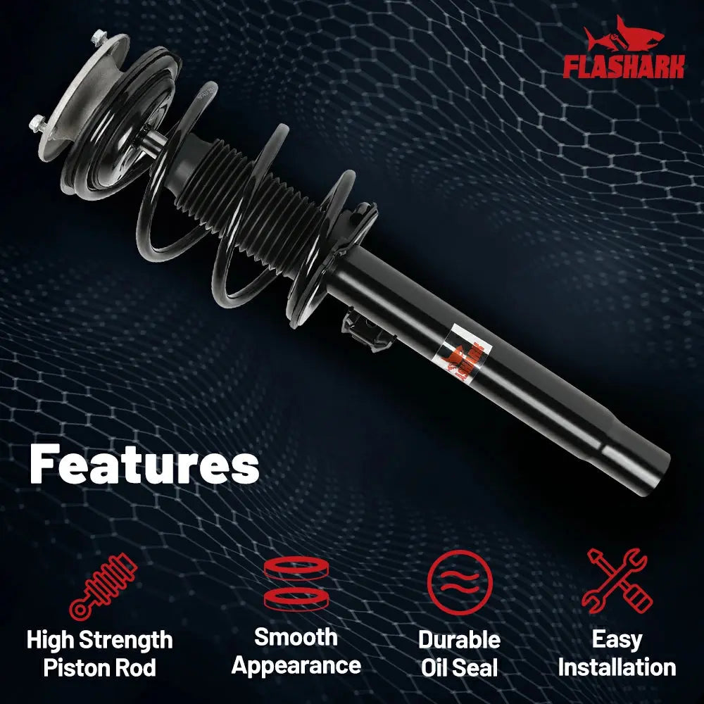 2001-2005 BMW 320i Front Strut and Spring Assembly 2PCS Flashark