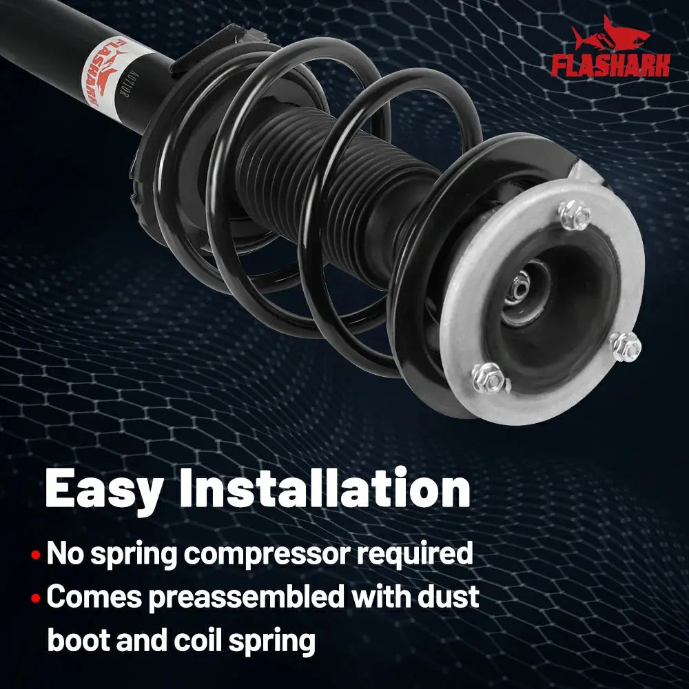 2001-2005 BMW 320i Front Strut and Spring Assembly 2PCS Flashark