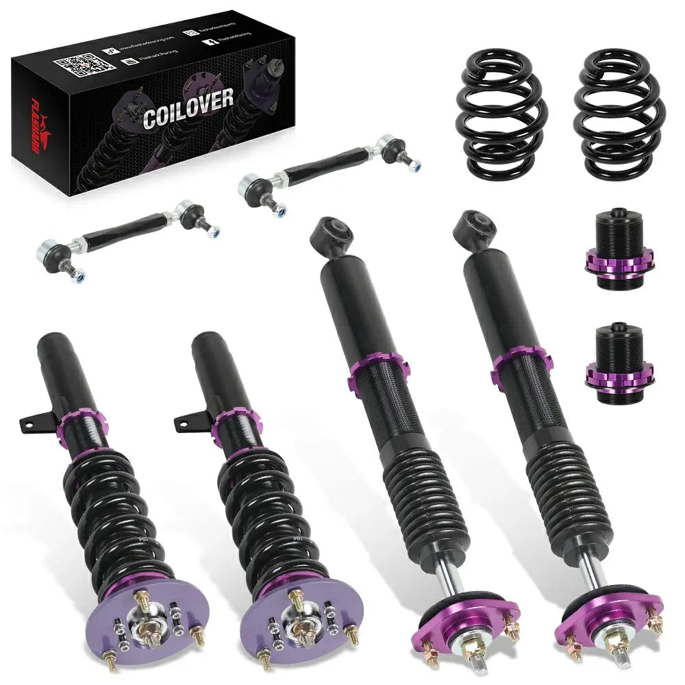 2001-2005 BMW E46 3 Series 320i/325i/325ci/330i 2.5L Coilover Shock Absorbers Struts 4PCS Flashark