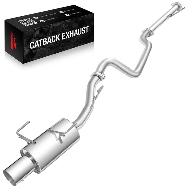 2002-2006 Nissan Sentra SE-R Spec V 2.5L B15 QR25DE I4 Catback Exhaust w/ 4" Muffler Tip Flashark