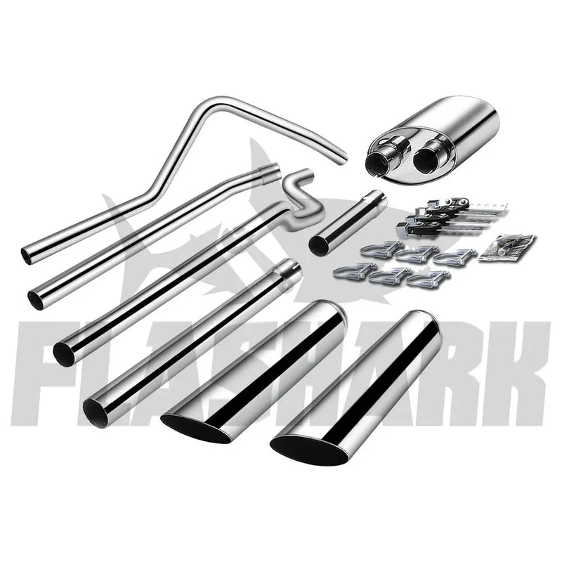 2004-2008 Ford F150 SuperCab/Super Crew Catback Exhaust System w/ 3.5-inch Muffler 4.6L 5.4L Flashark