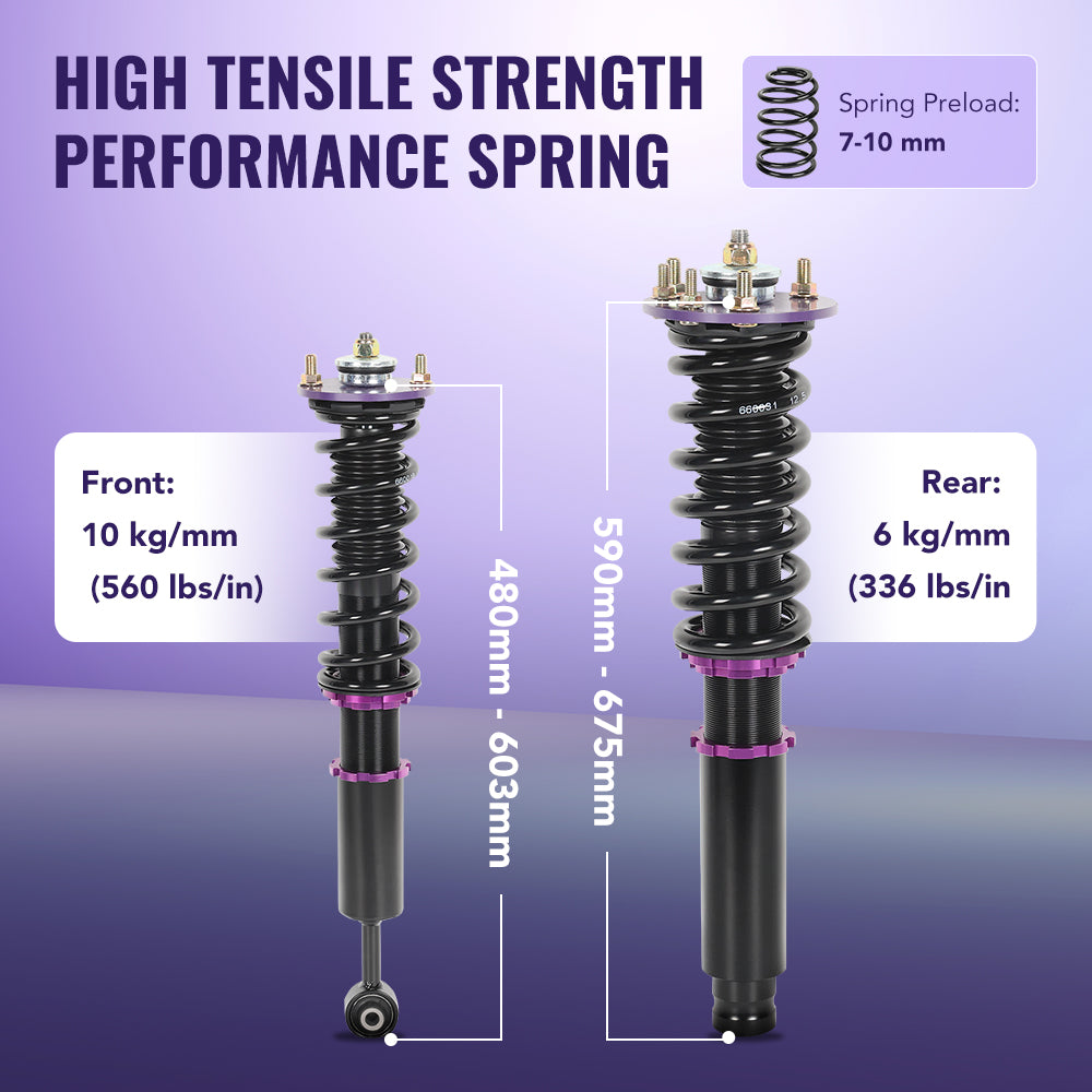 2004-2008 Honda Acura TSX Coilover Shock Absorbers Struts 4PCS