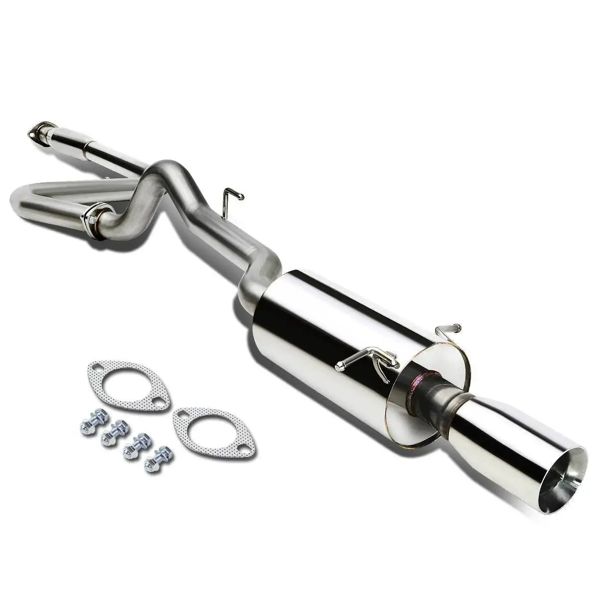 2005-2007 Chevy Chevrolet Cobalt 2.2L Catback Exhaust System Muffler Rolled Tip Flashark