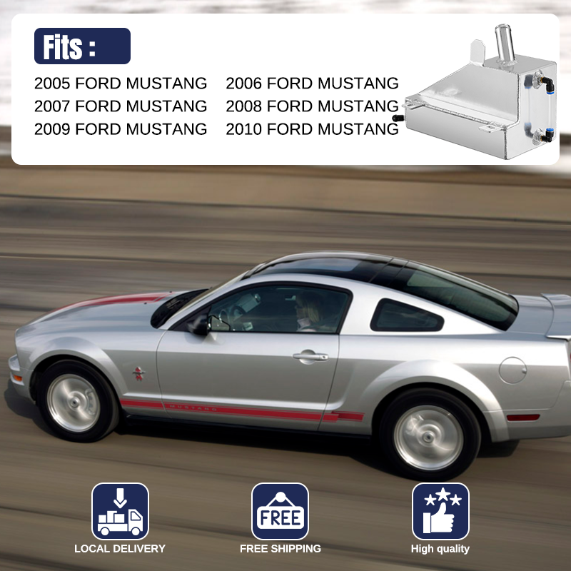 Tapa de depósito de refrigerante de aluminio del Ford Mustang RS-90 2005-2010