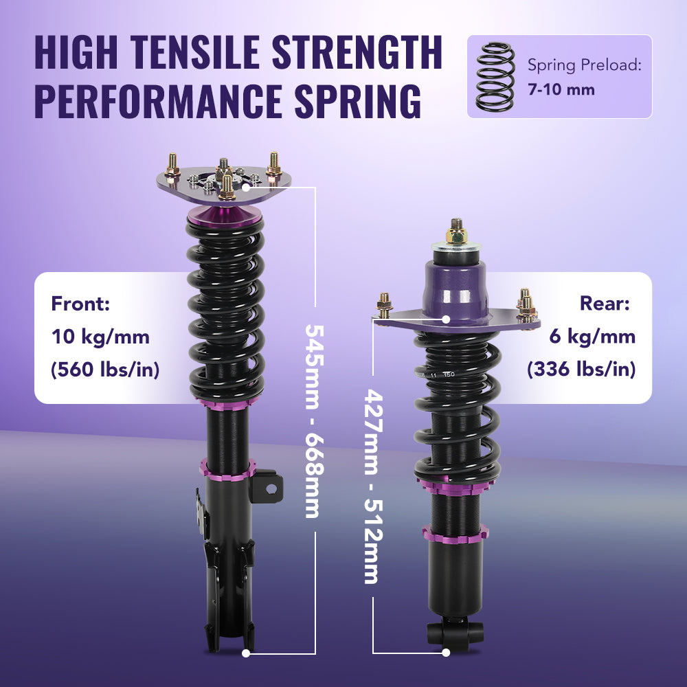 2005-2010 Toyota Scion TC Coilovers Height Adjustable 4 PCS