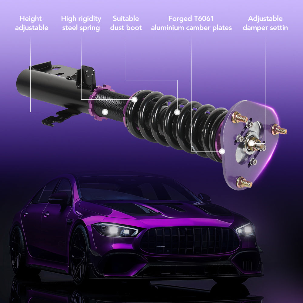 Amortiguadores tipo coilover Toyota Scion TC 2005-2010 con altura ajustable (4 unidades)