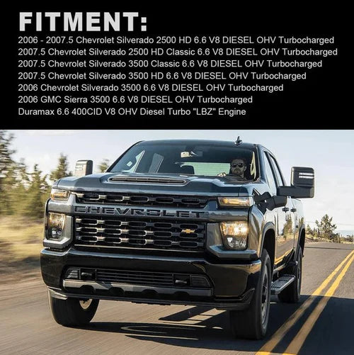 For 2006-2007.4 6.6L Chevy Silverado Classic GMC Duramax LBZ Diesel EGR Delete Kit (Upgraded)