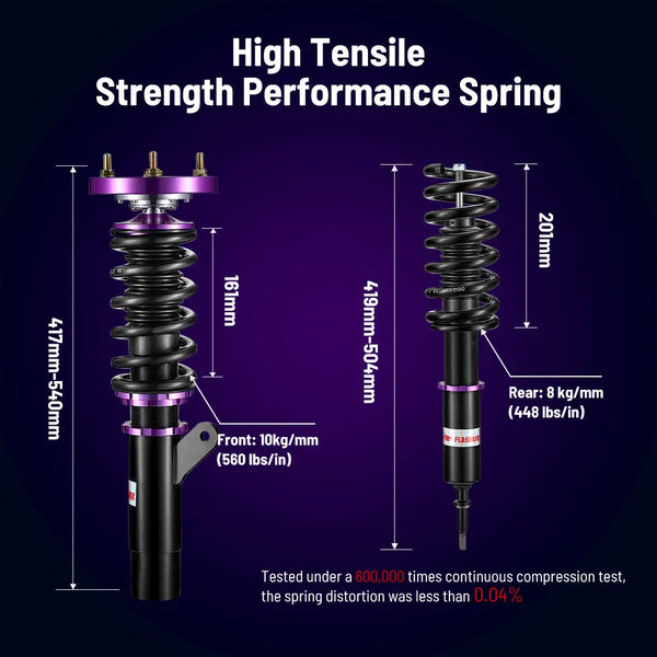 2006-2011 BMW 3-Series E90 E91 E92 E93 Coilover Shock Absorbers 4PCS Flashark