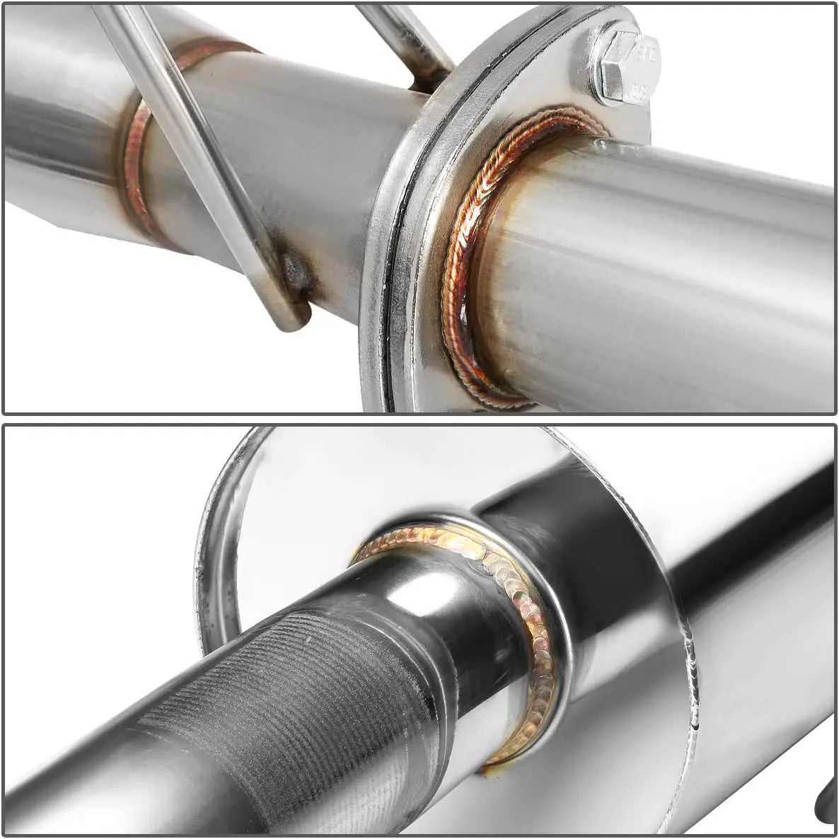 2006-2011 Honda Civic 4dr Burnt Muffler Tip N1 series Catback Exhaust System Flashark
